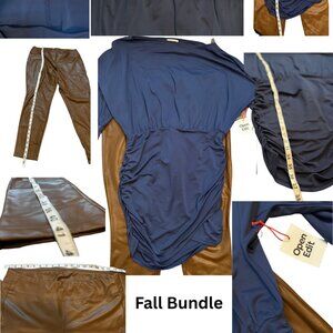 Open Edit Top/Dress (NWT) + GAP Faux Leather Leggings – XL Fall Outfit Bundle